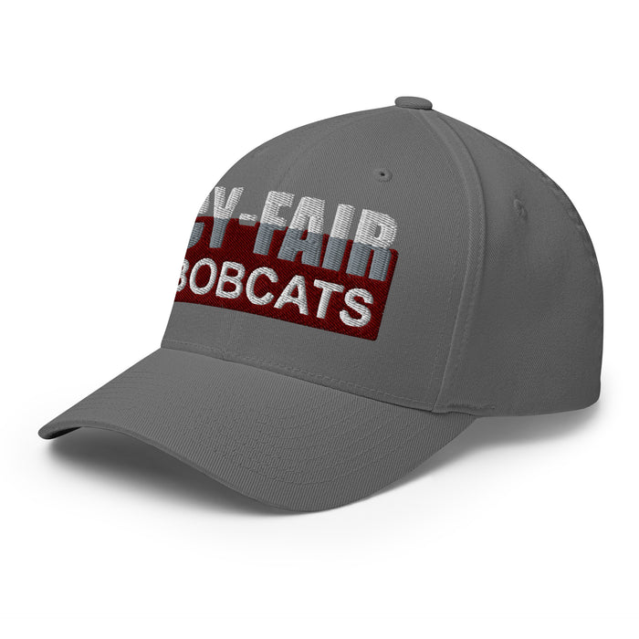 Cy-Fair Bobcats Flexfit Grey Baseball Cap 204