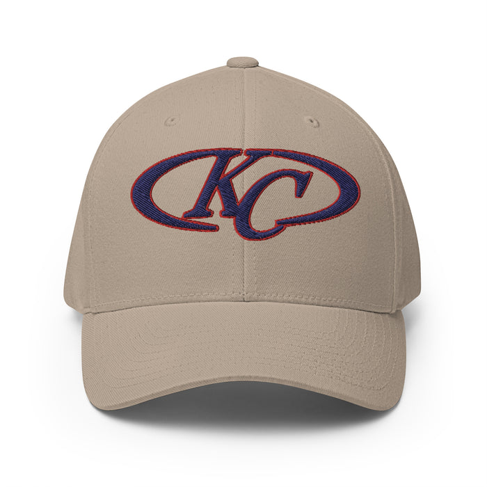 Klein Collins Tigers Flexfit Khaki Baseball Cap 208