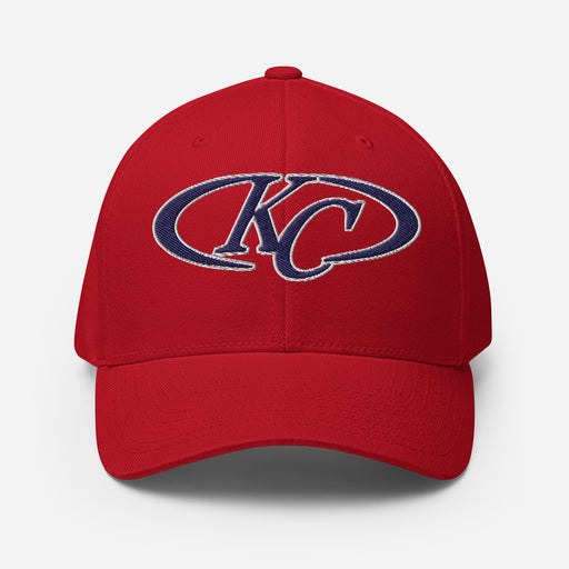 Klein Collins Tigers Flexfit Red Baseball Cap 209