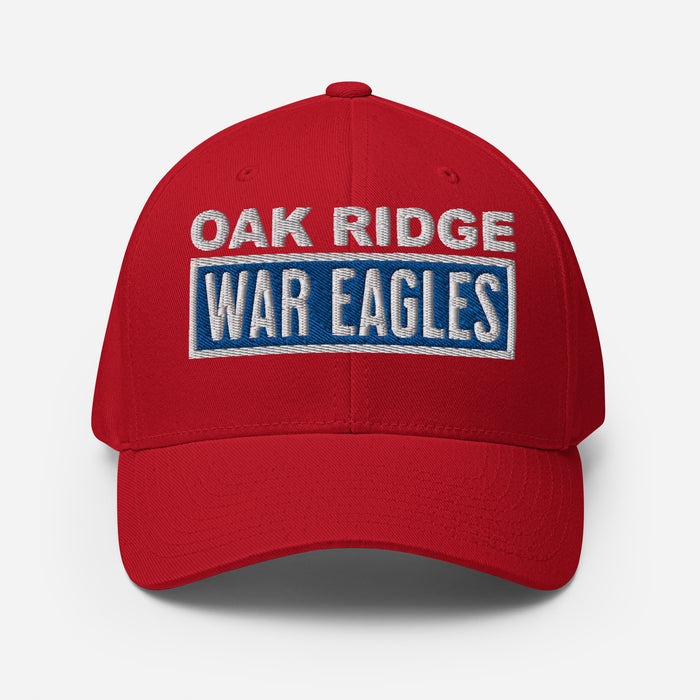 Oak Ridge War Eagles Flexfit Red Baseball Cap 202