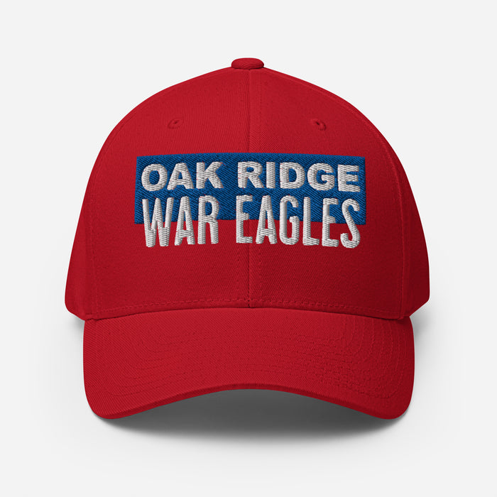 Oak Ridge War Eagles Flexfit Red Baseball Cap 204