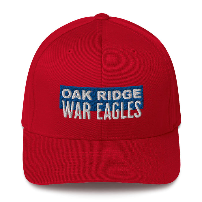 Oak Ridge War Eagles Flexfit Red Baseball Cap 204