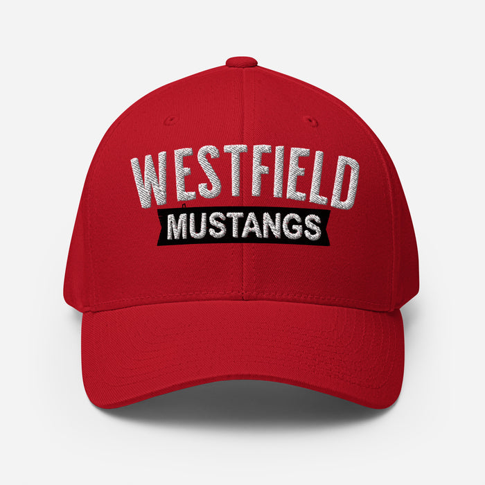Westfield Mustangs Flexfit Red Baseball Cap 203
