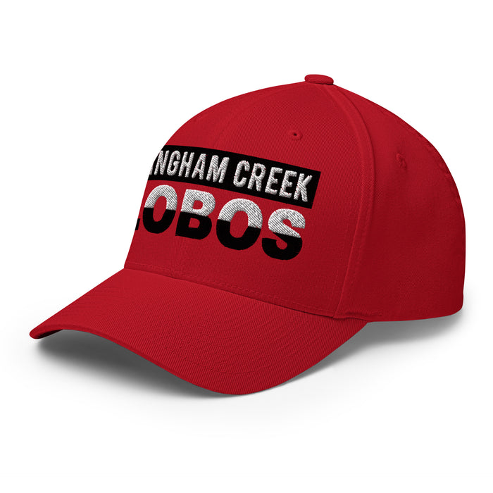 Langham Creek Lobos Flexfit Red Baseball Cap 201