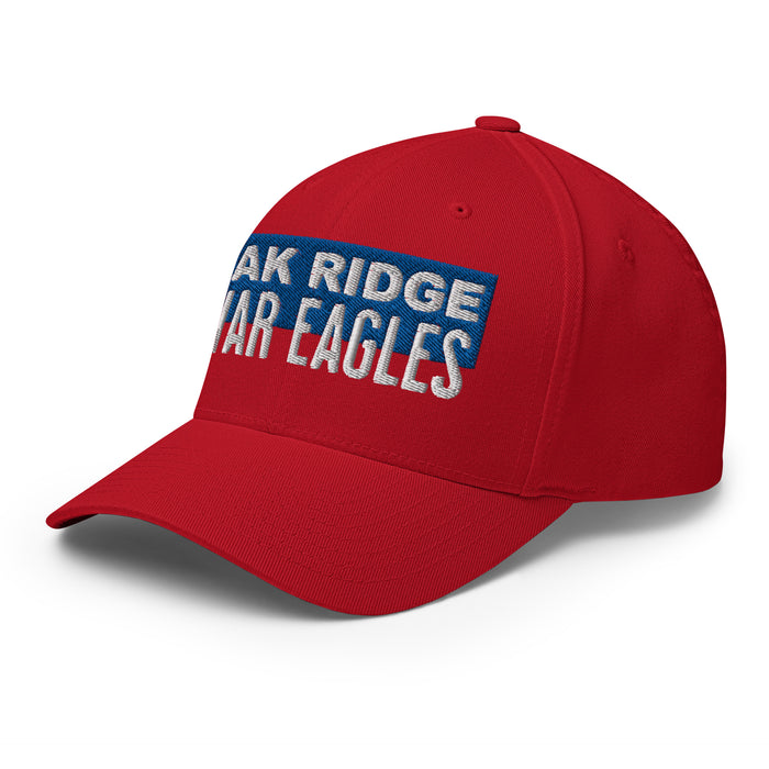 Oak Ridge War Eagles Flexfit Red Baseball Cap 204