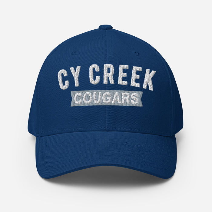 Cypress Creek Cougars Flexfit Royal Baseball Cap 203