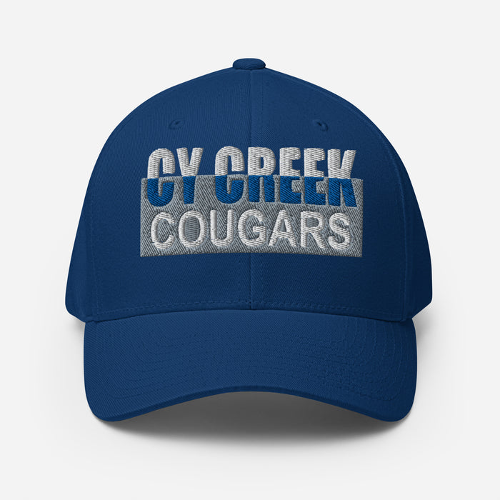 Cypress Creek Cougars Flexfit Royal Baseball Cap 204