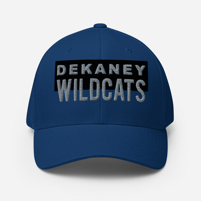 Dekaney Wildcats Flexfit Royal Baseball Cap 204