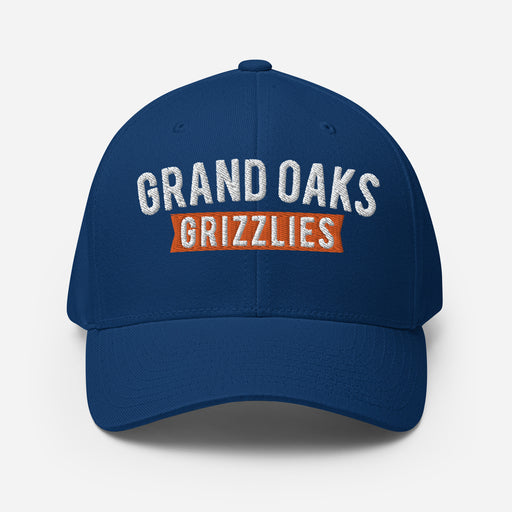 Grand Oaks Grizzlies Flexfit Royal Baseball Cap 203