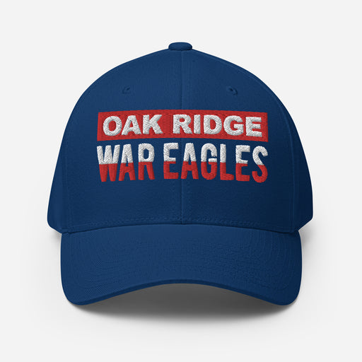 Oak Ridge War Eagles Flexfit Royal Baseball Cap 201