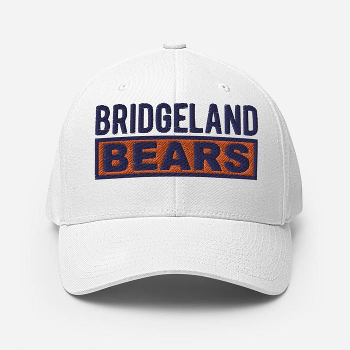 Bridgeland Bears Flexfit White Baseball Cap 202