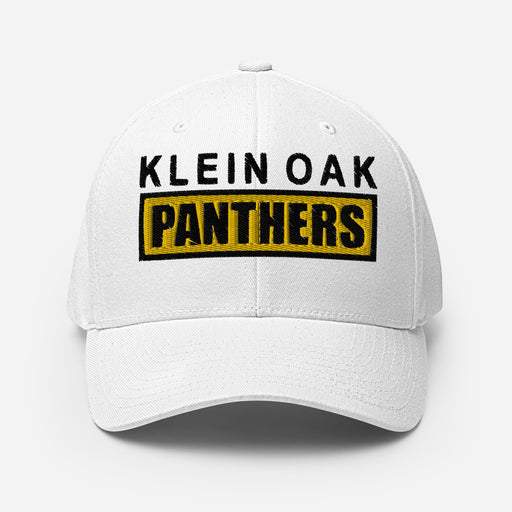 Klein Oak Panthers Flexfit White Baseball Cap 202