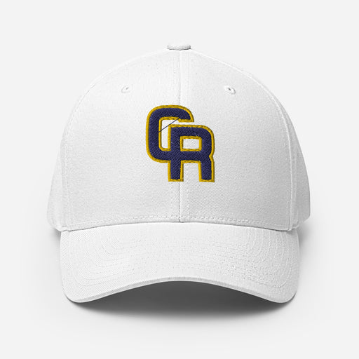 Cypress Ranch Mustangs Flexfit White Baseball Cap 206