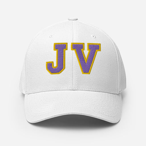 Jersey Village Falcons Flexfit White Baseball Cap 206