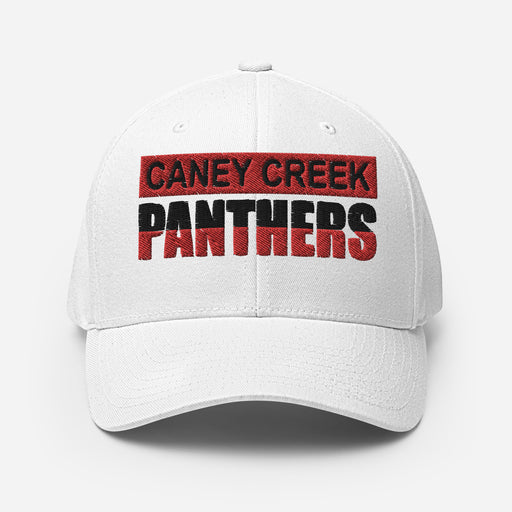 Caney Creek Panthers Flexfit White Baseball Cap 201