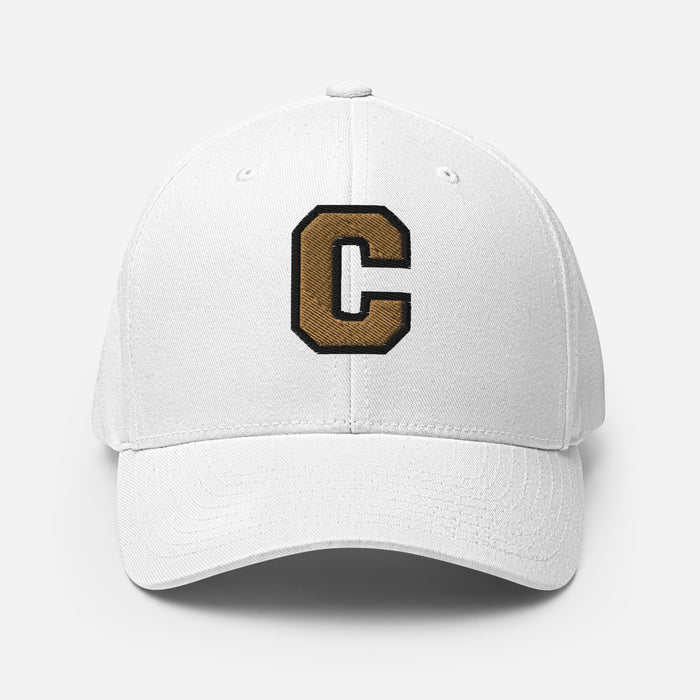 Conroe Tigers Flexfit White Baseball Cap 206