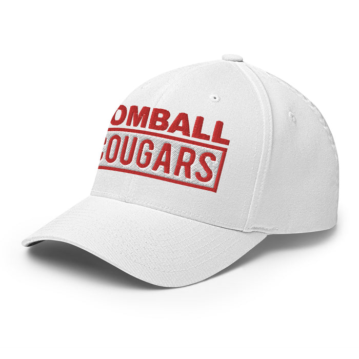 Tomball Cougars Flexfit White Baseball Cap 202