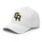 Cypress Ranch Mustangs Flexfit White Baseball Cap 206