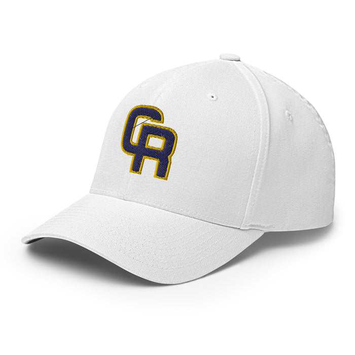 Cypress Ranch Mustangs Flexfit White Baseball Cap 206