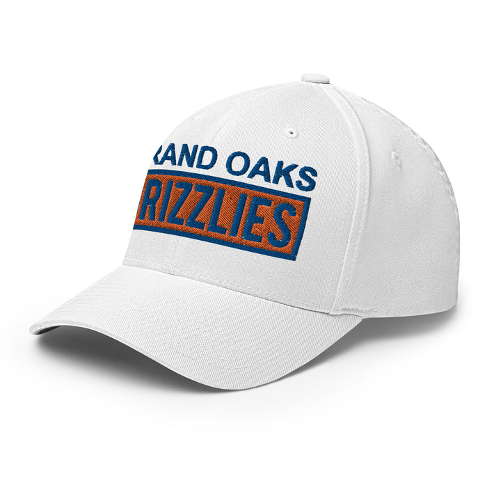 Grand Oaks Grizzlies Flexfit White Baseball Cap 202