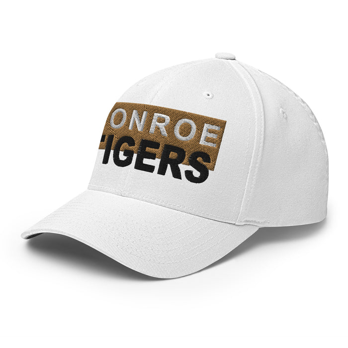 Conroe Tigers Flexfit White Baseball Cap 204