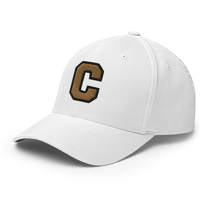 Conroe Tigers Flexfit White Baseball Cap 206