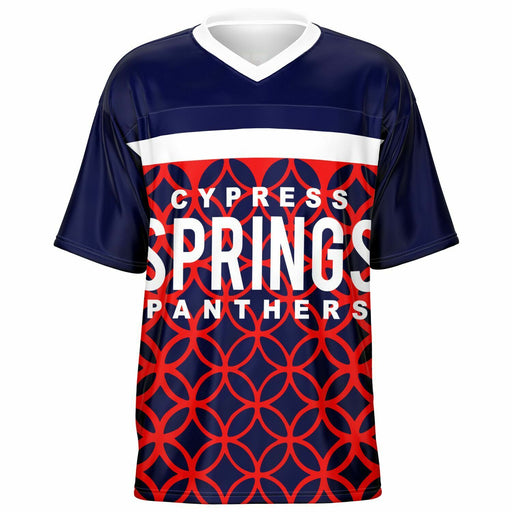 Cypress Springs Panthers football jersey -  ghost view - front