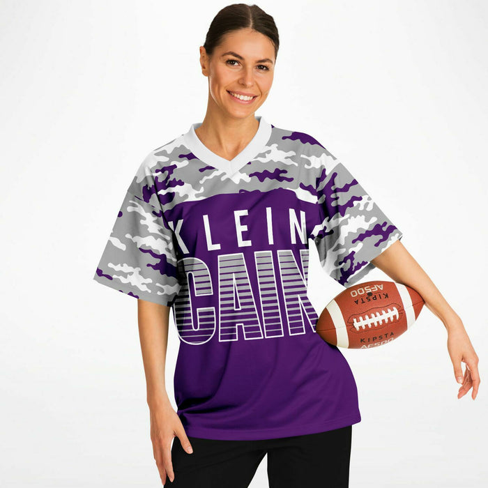 Klein Cain Hurricanes Football Jersey 08