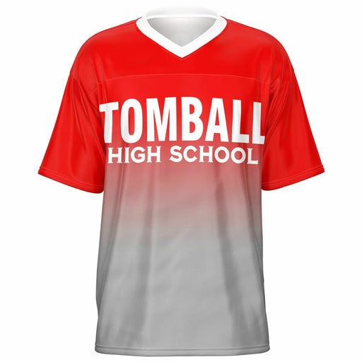 Tomball Cougars High School football jersey -  ghost view - front