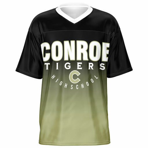 Conroe Tigers football jersey -  ghost view - front 05