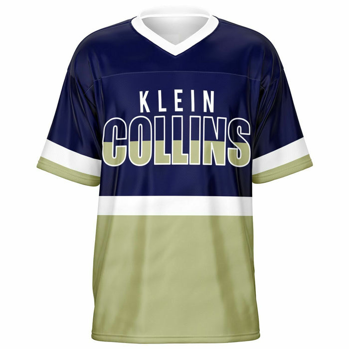 Klein Collins Tigers football jersey -  ghost view - front 10