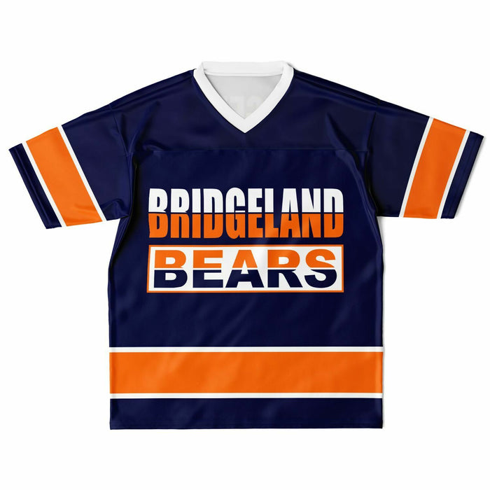 Bridgeland Bears football jersey laying flat - front 