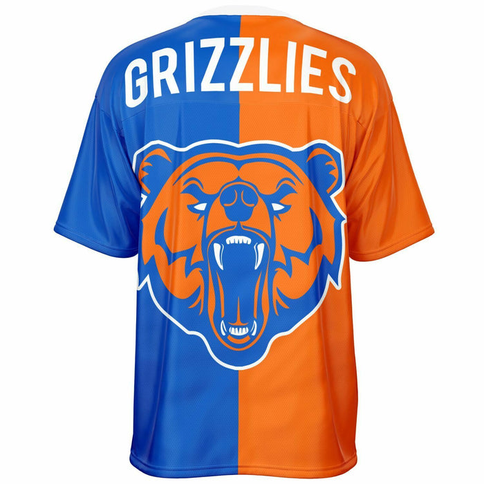 Grand Oaks Grizzlies football jersey -  ghost view - back