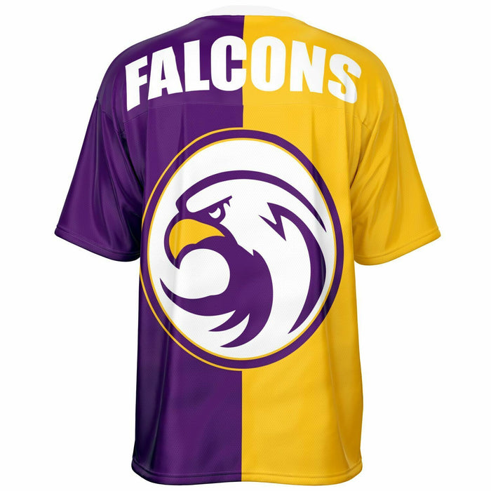 Jersey Village Falcons football jersey -  ghost view - back