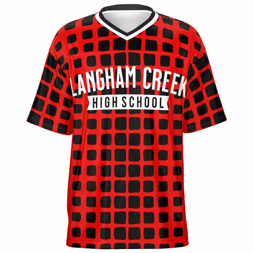 Langham Creek Lobos football jersey -  ghost view - front