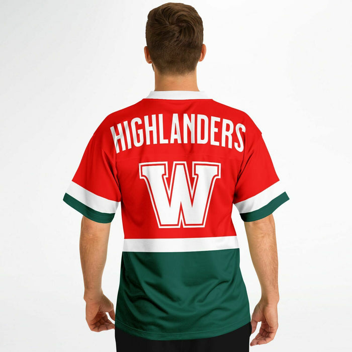 The Woodlands Highlanders Football Jersey 10