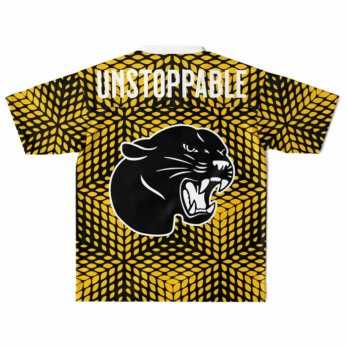 Klein Oak Panthers football jersey laying flat - back