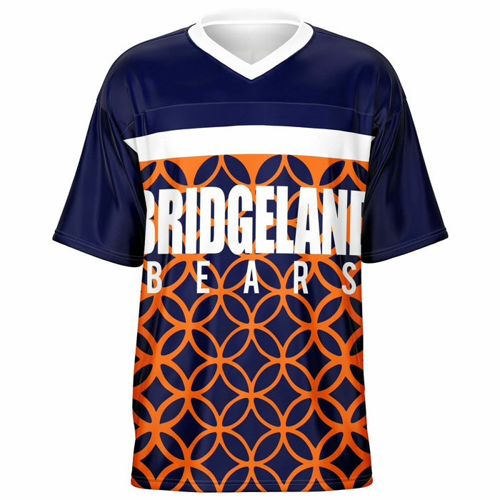 Bridgeland Bears football jersey -  ghost view - front