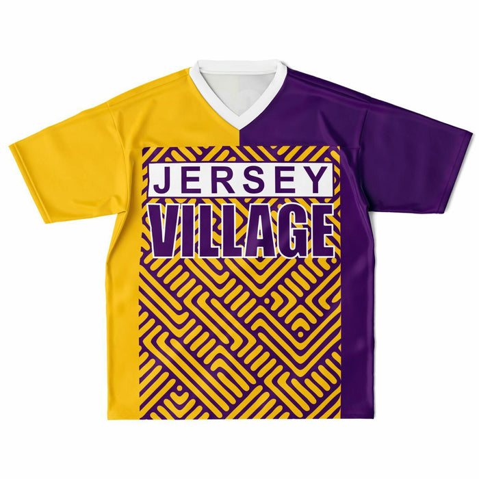 Jersey Village Falcons football jersey laying flat - front 