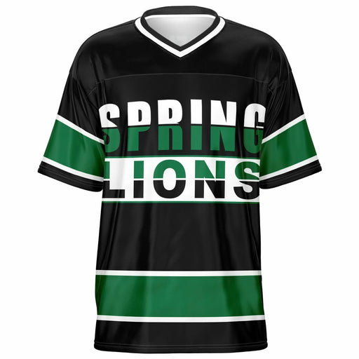 Spring Lions High School football jersey -  ghost view - front