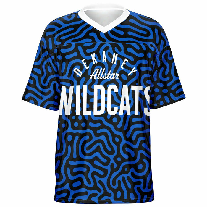 Dekaney Wildcats football jersey -  ghost view - front