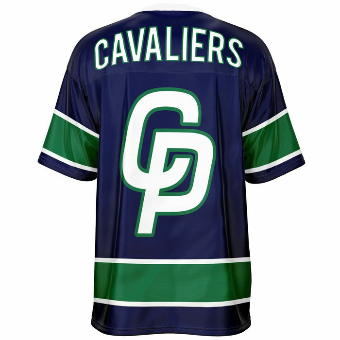 College Park Cavaliers football jersey -  ghost view - back 13