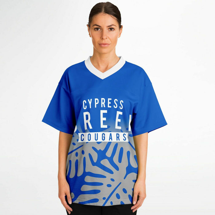 Women wearing Cypress Creek Cougars football jersey