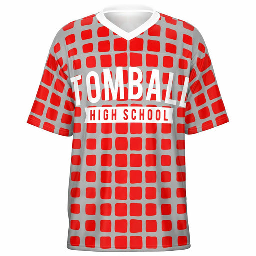 Tomball Cougars High School football jersey -  ghost view - front