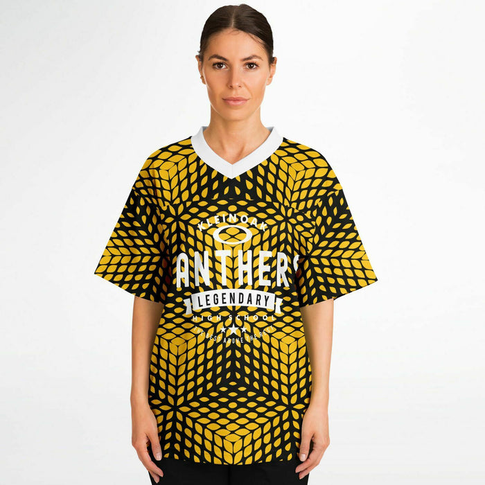 Women wearing Klein Oak Panthers football jersey