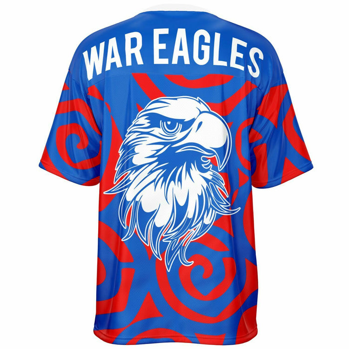 Oak Ridge War Eagles High School football jersey -  ghost view - back