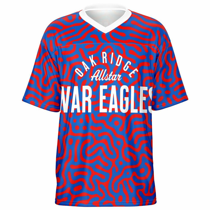 Oak Ridge War Eagles High School football jersey -  ghost view - front