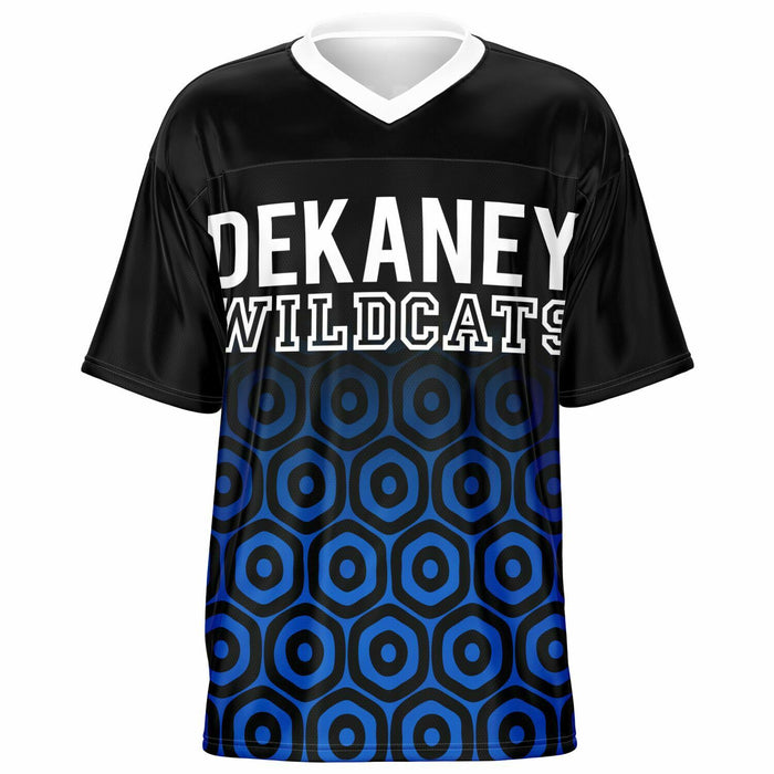 Dekaney Wildcats football jersey -  ghost view - front