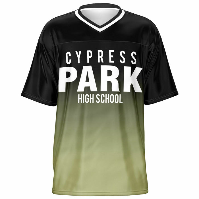 Cypress Park Tigers football jersey -  ghost view - front 05