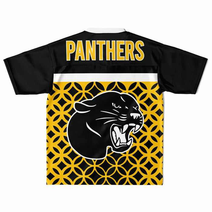 Klein Oak Panthers football jersey laying flat - back